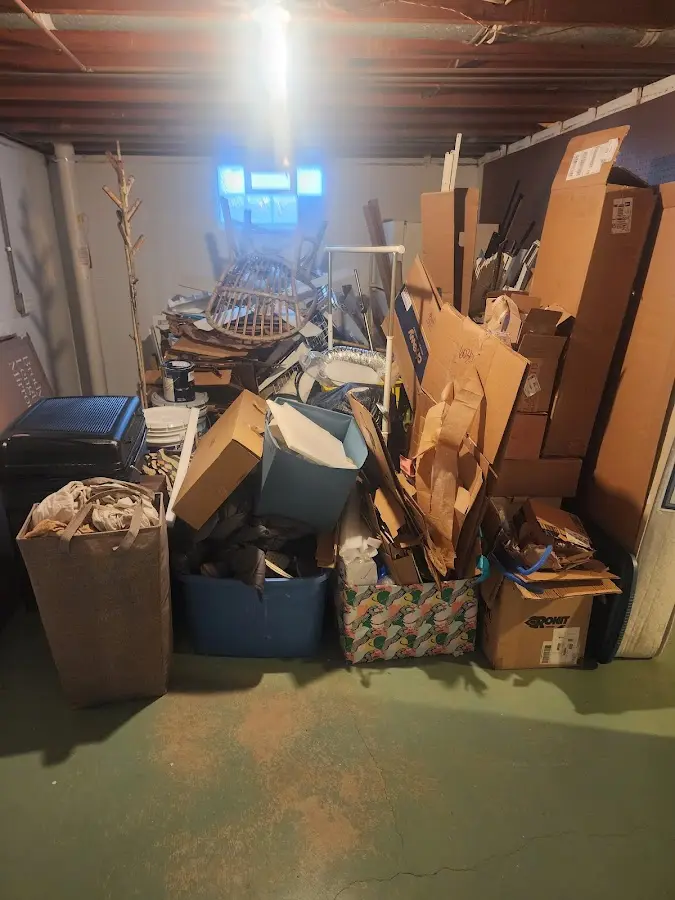 Roll-off dumpster container at job site for 20 Yard Dumpster Rental in West Modesto